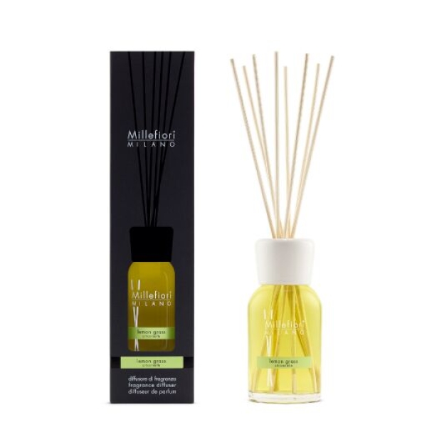 Millefiori Milano Reed Diffuser 250 ml - Lemon Grass